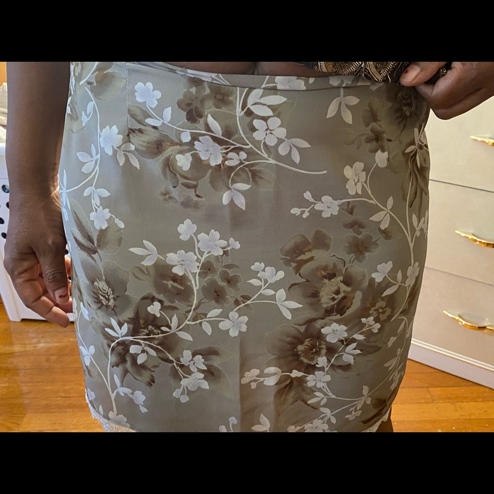 Flower mini skirt